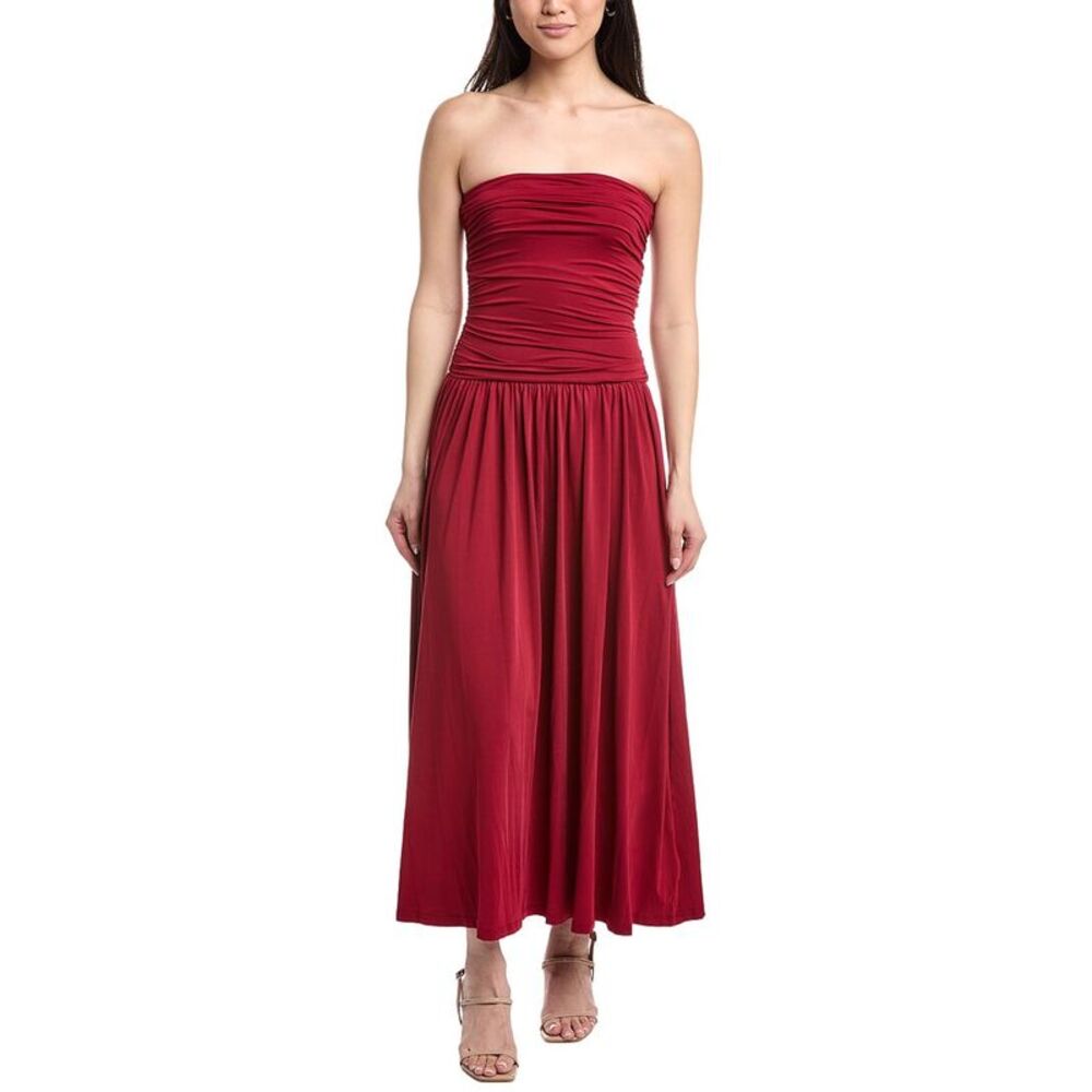 Ipponelli Womens  Sleeveless Maxi Dress, Red